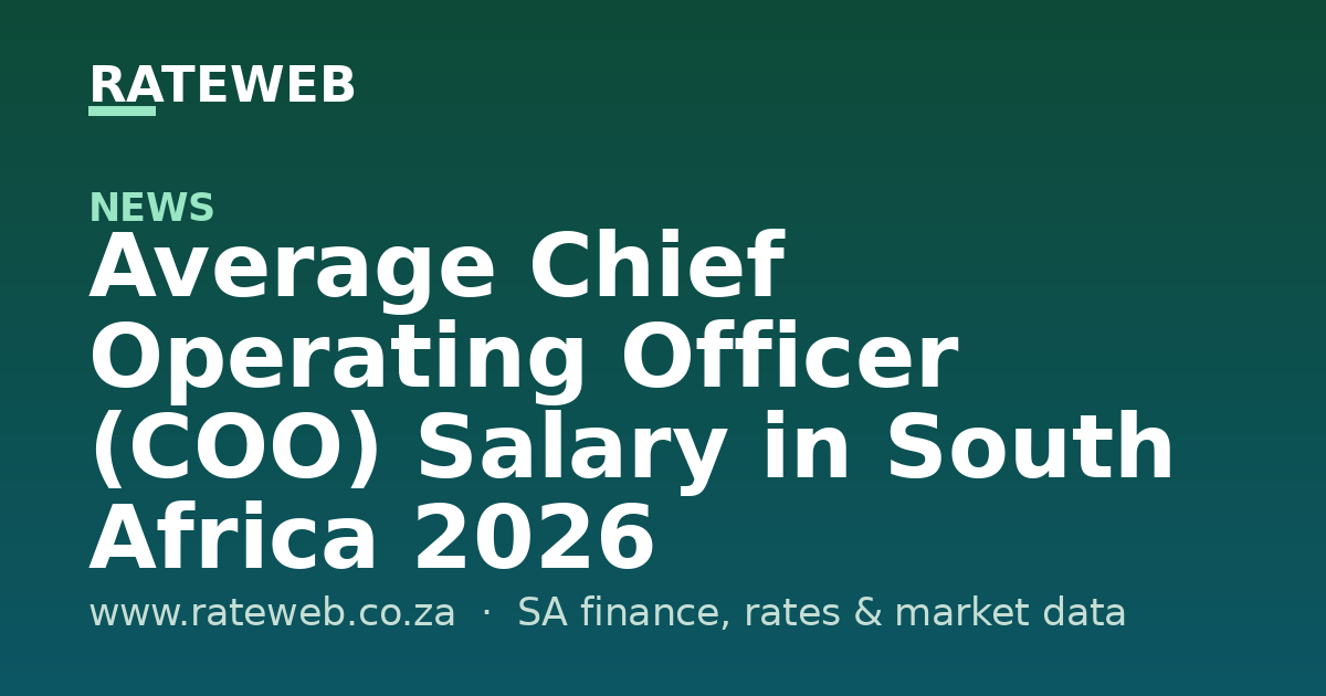 Average Chief Operating Officer (COO) Salary in South Africa 2026